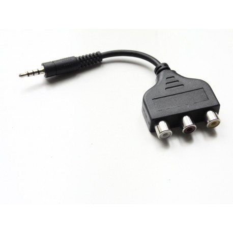 Adaptateur Jack 3.5 vers RCA audio / video