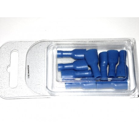 COSSE PLATE TYPE FASTON 6.4 mm - Bleu