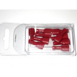 COSSE PLATE TYPE FASTON 6.4 mm - Rouge